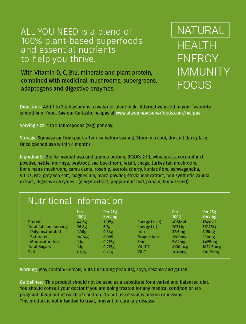 All You Need Superfood pouch 250g / 750g